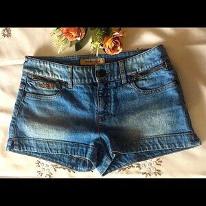 See By Chloe Blue Jean Shorts